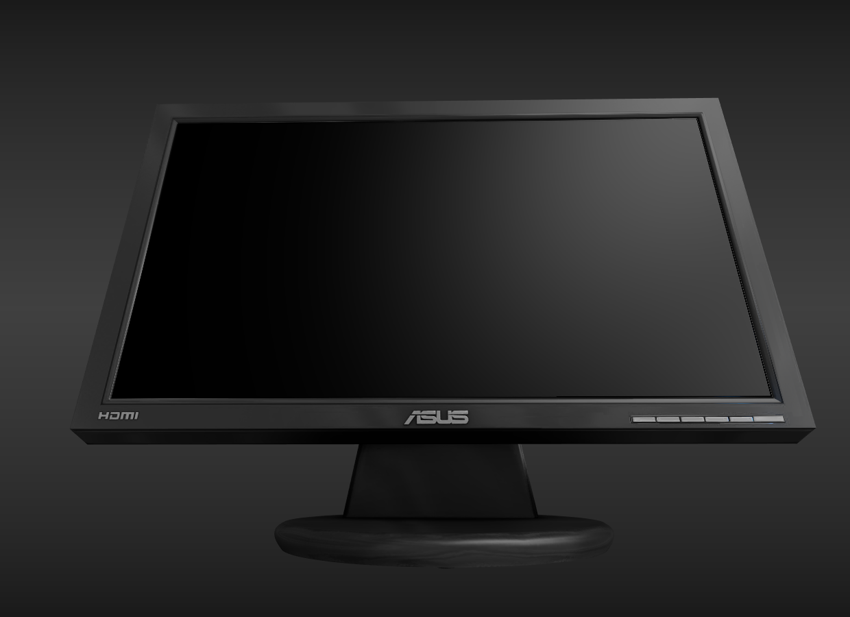 Pc Monitor Asus 3d Model In Tv 3dexport