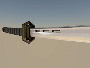 katana sword low-poly 3D मॉडल