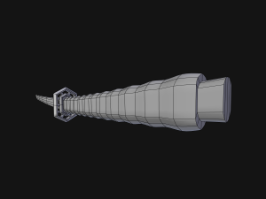 katana sword low-poly 3D मॉडल