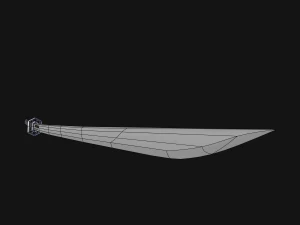 katana sword low-poly 3D Model
