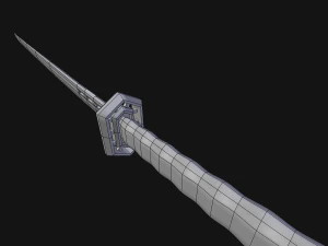 katana sword low-poly 3D Model