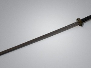 katana sword low-poly 3D मॉडल