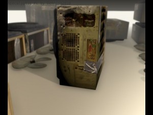 postapokalyptic pc design Modèle 3D