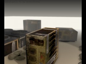 postapokalyptic pc design Modèle 3D