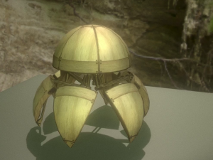 woody sphere bot Model 3D