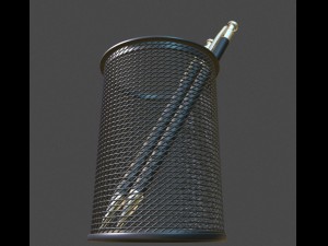 wire mesh scissor pen pencil holder 3Dモデル