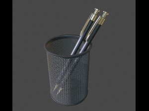 wire mesh scissor pen pencil holder 3Dモデル