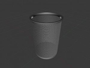 wire mesh scissor pen pencil holder 3Dモデル