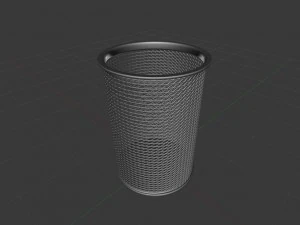 wire mesh scissor pen pencil holder 3D Model