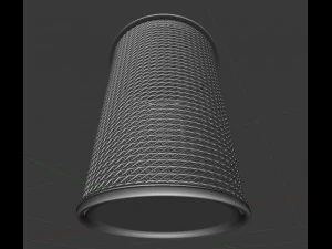 wire mesh scissor pen pencil holder 3D Model