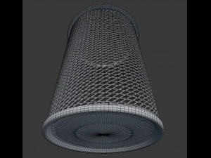 wire mesh scissor pen pencil holder 3D Model