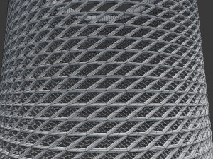 wire mesh scissor pen pencil holder 3Dモデル
