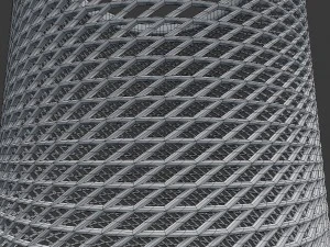 wire mesh scissor pen pencil holder 3D Model