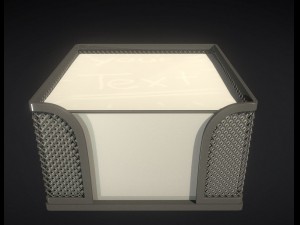 notepad cube Modèle 3D