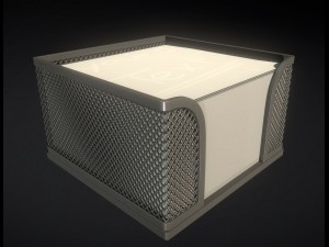 notepad cube Modèle 3D