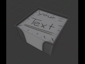 notepad cube Modèle 3D