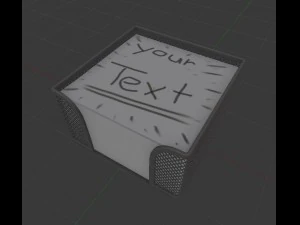 notepad cube 3D Model