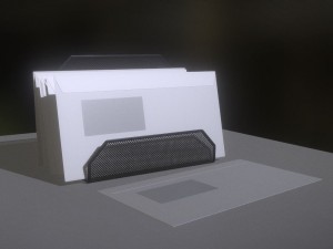 wire mesh letter holder 3D Model