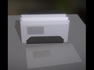 wire mesh letter holder Model 3D