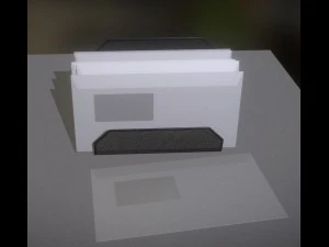wire mesh letter holder 3D Model