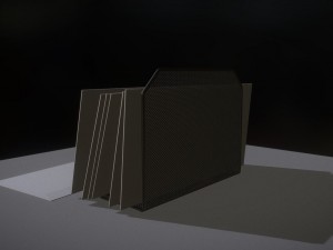 wire mesh letter holder Model 3D