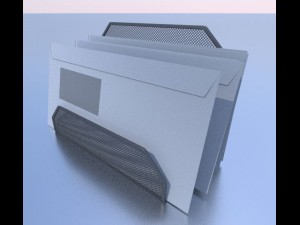 wire mesh letter holder Model 3D