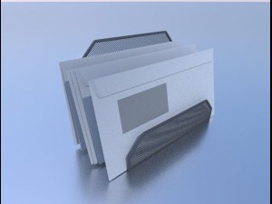 wire mesh letter holder Model 3D