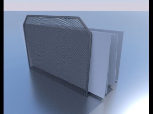 wire mesh letter holder Model 3D