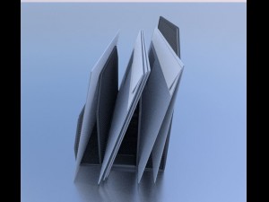 wire mesh letter holder Model 3D