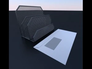 wire mesh letter holder 3D Model
