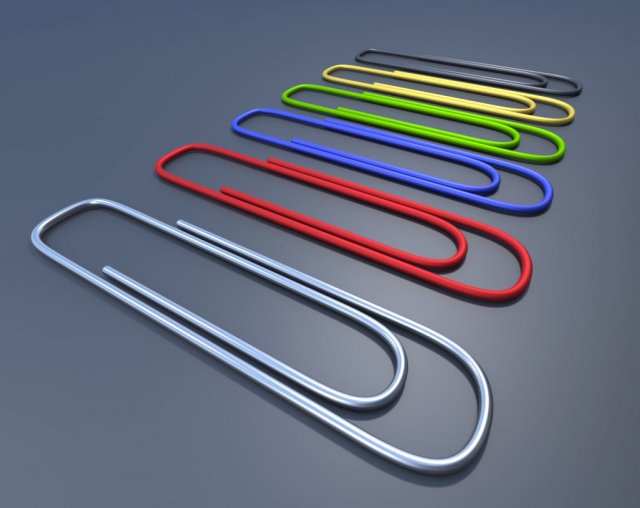 paperclips Modèle 3D .c4d .max .obj .3ds .fbx .stl .blend 