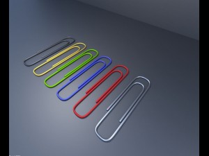 paperclips Modèle 3D