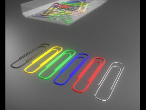 paperclips Modèle 3D