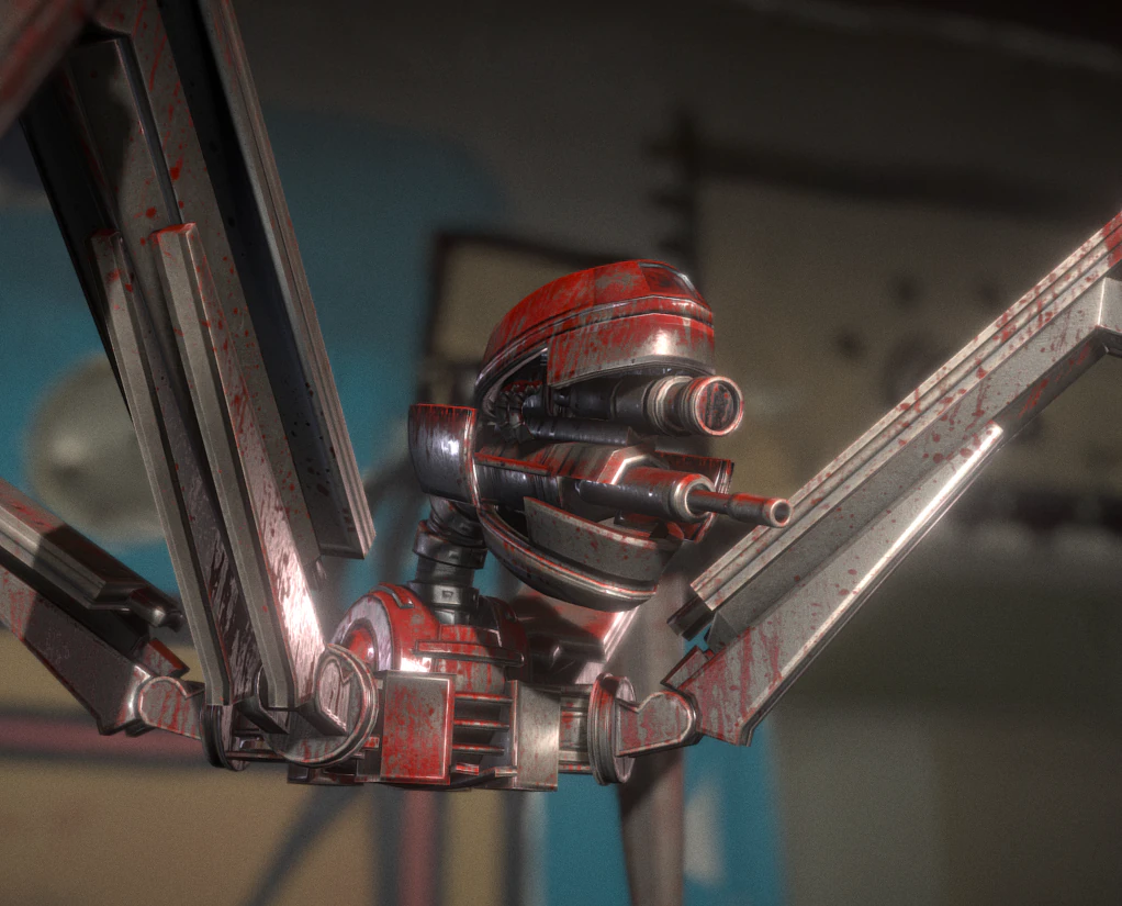 bot bloody version 3D Model .c4d .max .obj .3ds .fbx .stl .blend 