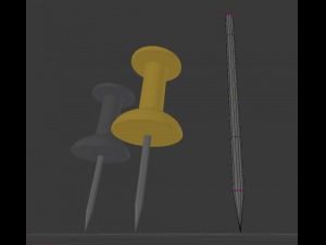 pins in different colors 3D 模型