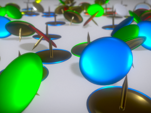 thumbtacks Modello 3D
