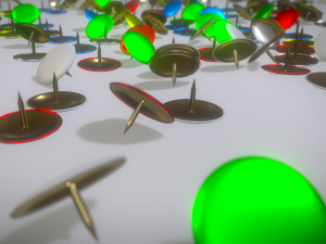 thumbtacks Modello 3D