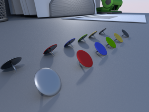 thumbtacks Modello 3D