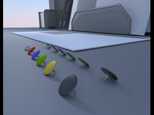 thumbtacks Modello 3D