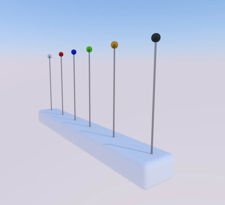pin needles 3D Model .c4d .max .obj .3ds .fbx .stl .blend