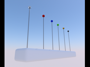 pin needles Modèle 3D