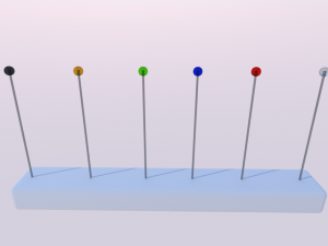 pin needles Modèle 3D