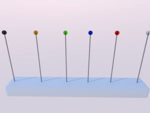 pin needles 3D Model
