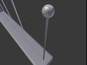 pin needles Modèle 3D