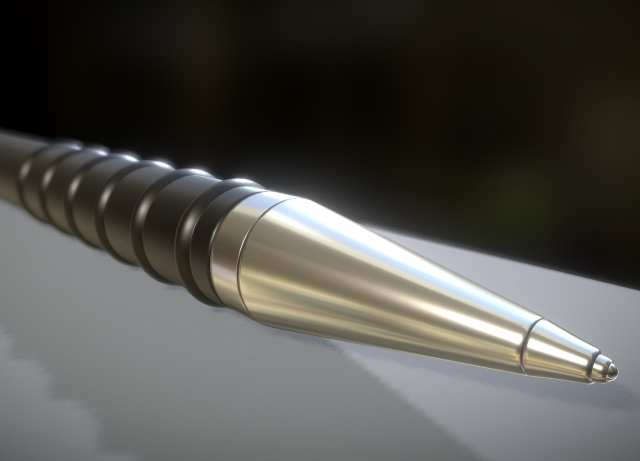 pen black silver 3D मॉडल .c4d .max .obj .3ds .fbx .stl .blend 