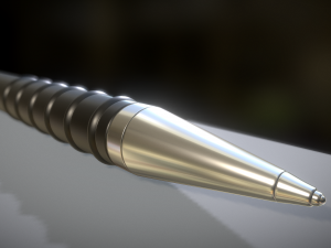 pen black silver Modèle 3D
