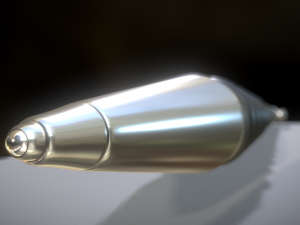 pen black silver 3D मॉडल
