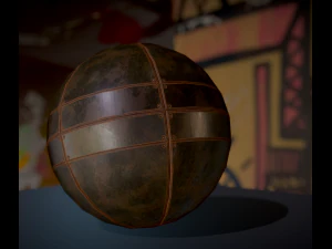 sphere bot rusty version 3D Model