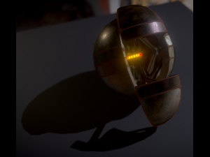 sphere bot rusty version 3D Model
