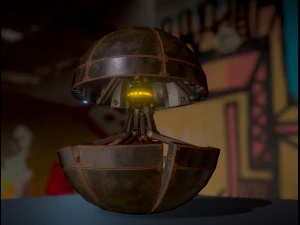 sphere bot rusty version 3D Model